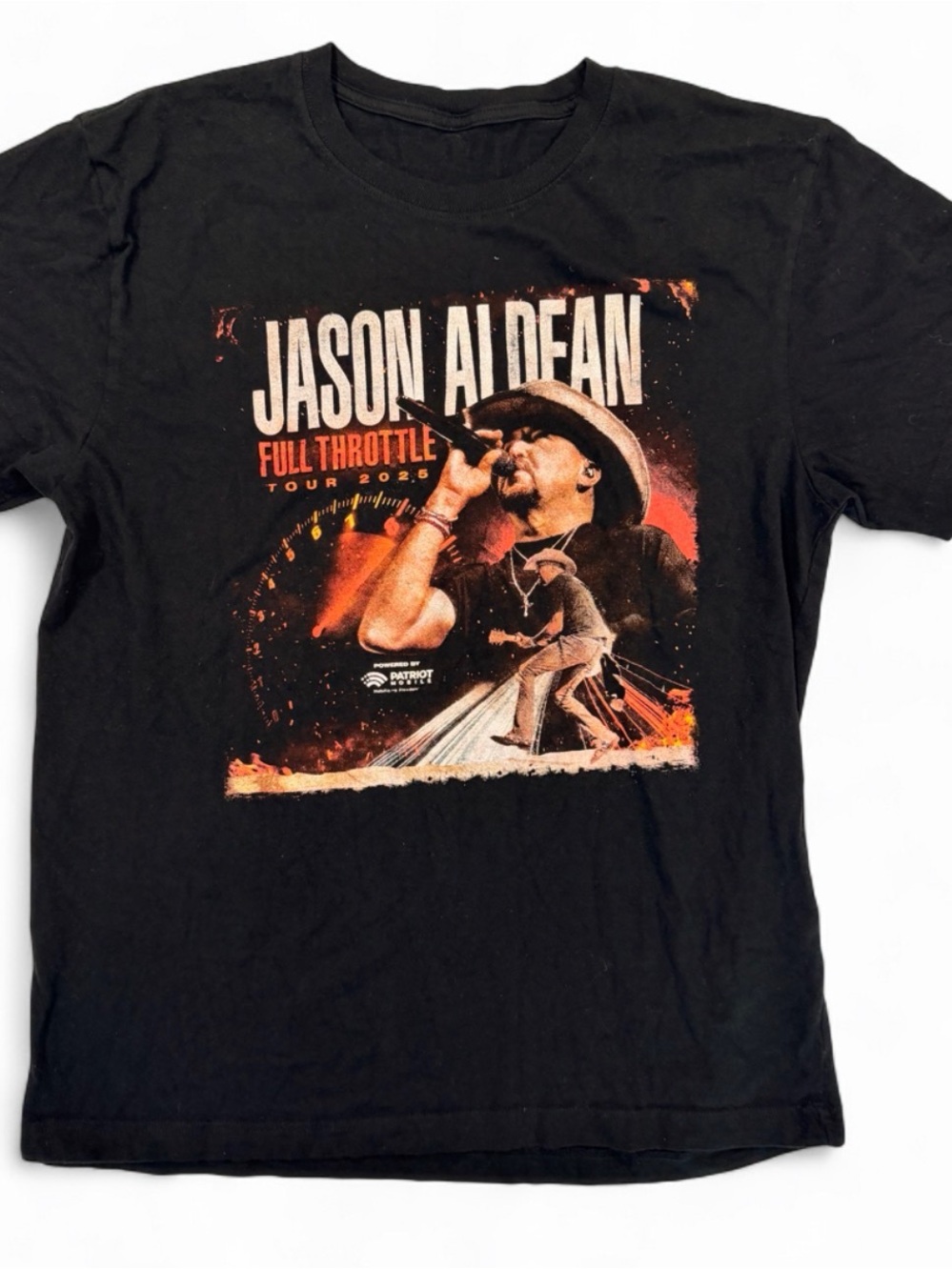 Jason Aldean Full Throttle Tour 2023 Black Graphic Tee XL